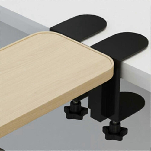 Foldable Metal Wrist Rest Mouse Pad Support Clamp Mount Holder Left Right 2