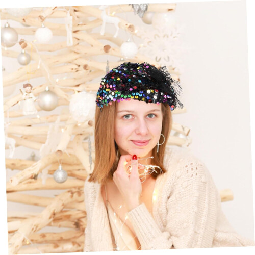 Accessori per capelli vintage, cappellino fascinator per donna 2