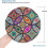Cute Round Mandala Mouse Pad Non-Slip Rubber Base Stitched Edge Small 5