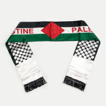 (Blank)Sciarpa poliestere stampa bandiera Palestina uso esterno tifoso calcio souvenir regalo