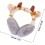 Paraorecchie in pile adorabili unisex per bambini e bambine, comodi paraorecchie 2
