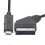 SCART til HDMI-konverter Lyd- og videoadapter for HDTV DVD 2