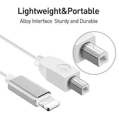 1-metrowy kabel MIDI 8-pinowy do USB-B do iPada i iPhone'a 1