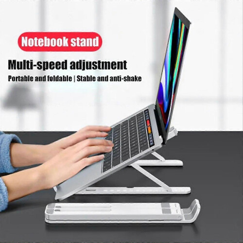 Supporto pieghevole con ventola per raffreddamento di laptop, tablet e telefono. 2