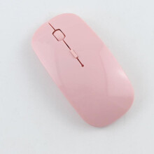 (pink,One size)24g Ultra Thin Usb Optical Wireless Mouse Cordless Computer Laptop Desktop Mouse