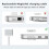 140W magnetisk USB-C till MagSafe 3-kabel 2m flätad 3