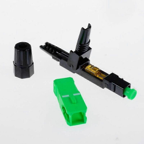 10 Stück SC APC Singlemode FTTH Glasfaser-Schnellverbinder 2
