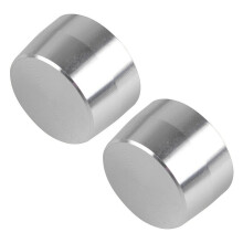 4Pcs Steel Dial Lamp Cover for Fortwo 451 2009-2014 Car Wiper Gear Cap Decorative Silver & Black