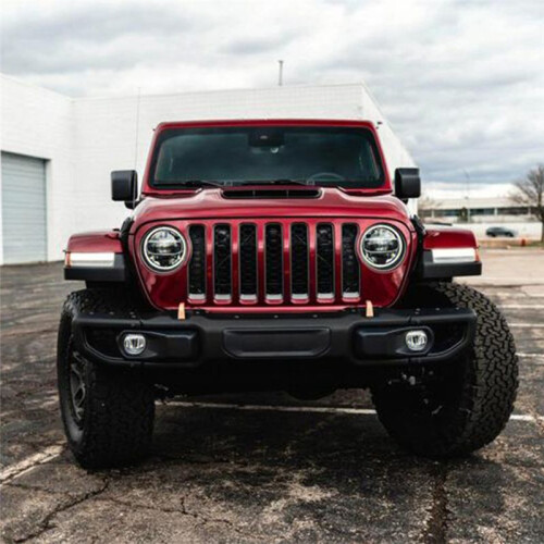Red Front Grille Frame Headlight Ring Mesh Ring for  2018 New Model  Exterior Modification