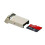 Adattatore in alluminio Mini USB 2.0 per lettore di schede TF e Micro SD per PC e laptop. 5