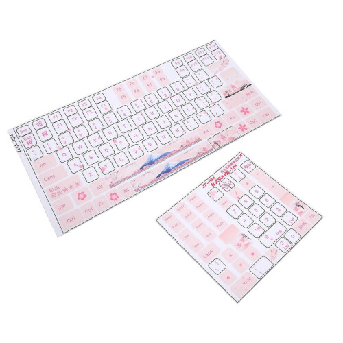 Keyboard Stickers Clear English Keycap Button Desktop Computer Mechanical Keyboard 2