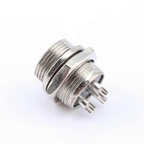 GX16 3 Pin Screw Type Electrical Aviation Plug Socket Connector 2