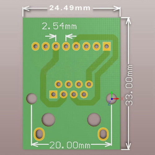 8PCS RJ45 Ethernet Female Socket Breakout Board 2.54mm Shielded Network Adapter Terminal 1