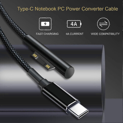 65W USB-C magnetisk snabbladdare 15V4A PD för Surface Pro 3 4 1