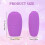 Small Cube Ice Roller for Face And Eye,Facial Ice Roller Massager (Purple) 2