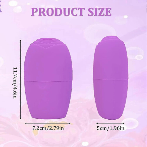 Small Cube Ice Roller for Face And Eye,Facial Ice Roller Massager (Purple) 1