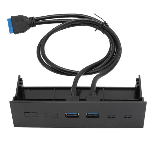 2pcs 5.25in Front USB Hub Dual Port 5Gbps USB3.0 PC Case Expansion Board 2