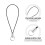 UKCOCO 100Pcs Cell Phone Lanyard Hanging Split Ring Strap Keychain Holder for DIY Charms 2