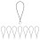 UKCOCO 100Pcs Cell Phone Lanyard Hanging Split Ring Strap Keychain Holder for DIY Charms 3