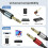 m 1/4 TRS stereo til dobbel TS mono lyd Y-splitterkabel 5