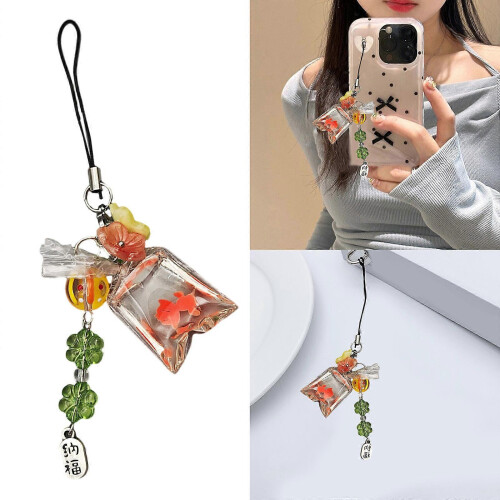 Fish Flower Smartphone Lanyard Strap Charm for Trendy Lovers 1