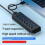 7 Port USB3.2 Gen2 Hub 10Gbps Individual Switch LED Indicator Power Adapter US Plug 2