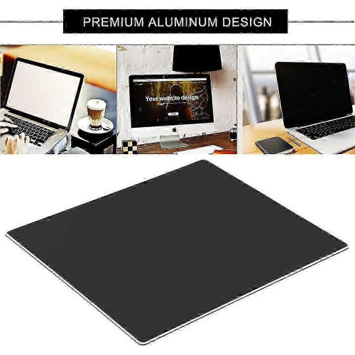 2025 Aluminum Gaming Mouse Pad Smooth Precision Surface Non-slip Rubber Base 2