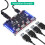 4 Port LED USB 2.0 Hub 3528 LED Fast Data Transfer Adapters Multicolor USB Splitter 2