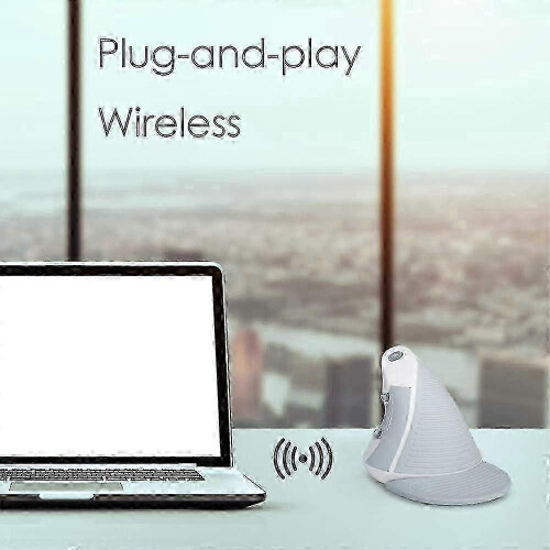 Mouse verticale wireless regolabile a 1600 DPI per ufficio e casa 2