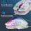 Mouse da gioco wireless RGB ricaricabile 2.4G Bluetooth USB per laptop 2