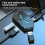 4-Port USB 3.0 Hub-Splitter-Adapter, 5 Gbit/s PD-Netzteil, Schwarz 5