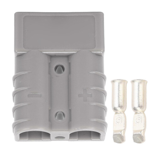 SB50A 50A 600V Crimp Connector 2pcs Terminal for Battery Grey 1