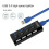 USB 3.0 4-Port Multi USB Splitter Hub with Power Adapter 50cm EU Plug Docking Station 2