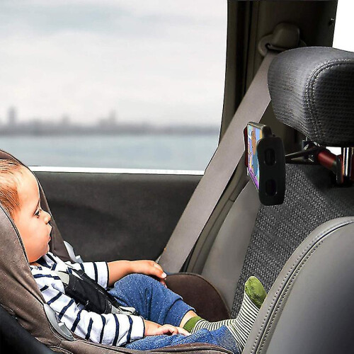 Adjustable Car Headrest Tablet Holder Compatible Smartphone Tablet 1 Piece Red 2