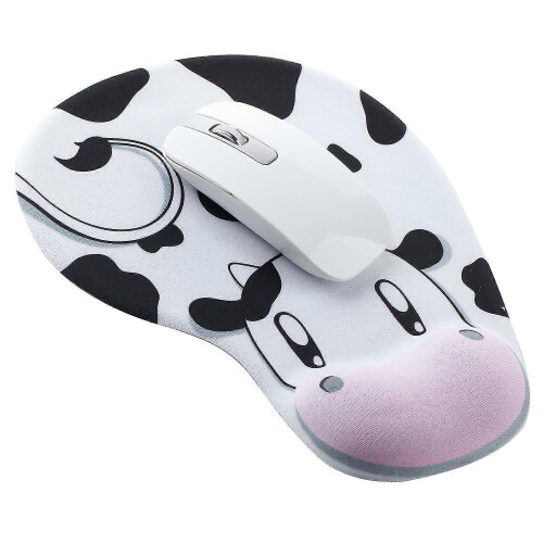 Cartoon Dairy Cow Wrist Support Gel Mouse Mat 1