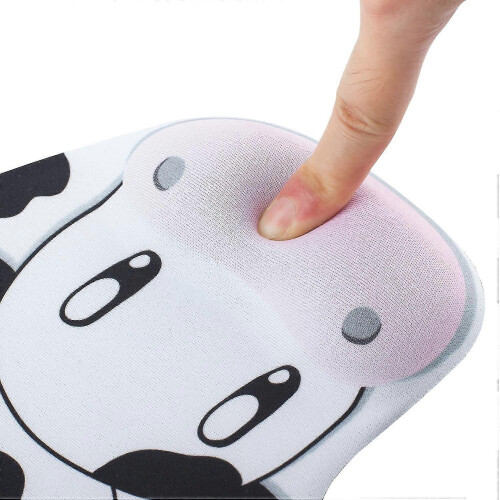 Cartoon Dairy Cow Wrist Support Gel Mouse Mat 2