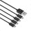 Kabel ładujący Micro USB 4 w 1, USB 2.0 typu A do 4 Micro USB 3