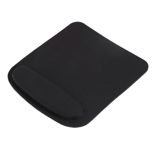 Rectangle Wrist Support Cloth + Mouse Pad for Computer Black 210x230x20mm 1