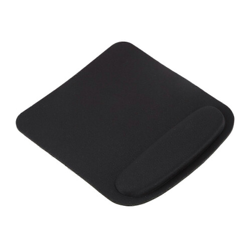 Rectangle Wrist Support Cloth + Mouse Pad for Computer Black 210x230x20mm 2