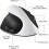 Left-Hand Rechargeable 2.4G Wireless Ergo Vertical Mouse Receiver 6Btn 3DPI 800/1200/1600 5