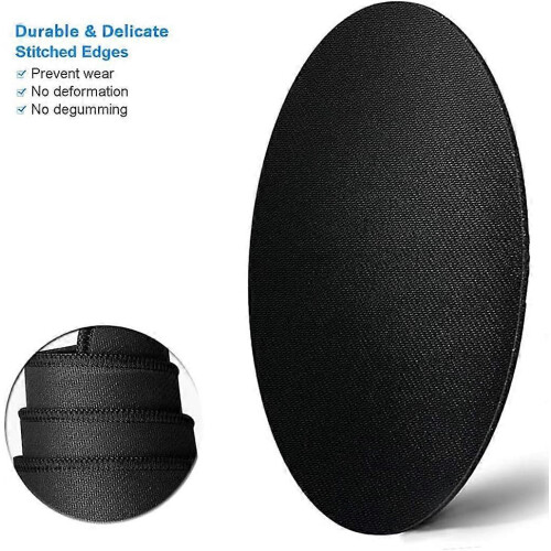 Cute Round Mandala Mouse Pad Non-Slip Rubber Base Stitched Edge Small 2