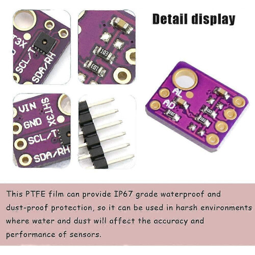 1Pcs SHT31-D Temperature Humidity Sensor Module Breakout Board for Arduino 1