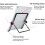Adjustable Tablet Stand 2 Pack Non-Slip Foldable for 9-12.9" iPad Samsung Kindle Fire 4