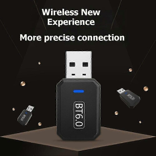 USB Bluetooth 6.0 Adapter for PC Desktop Laptop Speaker Plug and Play 1