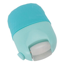 (Blue) Ice Face Cooling Massage Silicone Jadestone Facial Beauty Ice Roller Care Tool for Skin Tightening