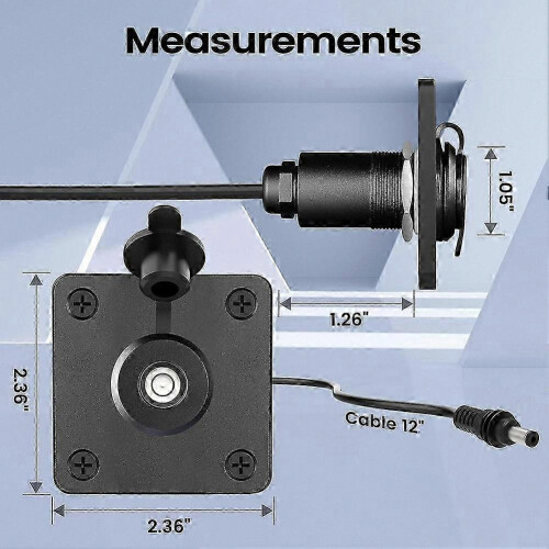 Waterproof Power Connector for Starlink Mini RV 5.5x2.1mm Female DC Socket 2