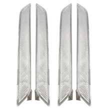 4Pcs Euro Clear Lens Front Bumper Side  Reflector Lamps for  E71 X6 E70 X5M 2008-2014 Replace Sidemarker Lamps