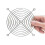 12V 12cm 2700RPM High Speed Cooling Fan with Controller EU Plug 3
