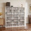 Homcom HOMCOM DVD Storage Unit, Media Storage Shelf with 24 Compartments, White 1