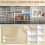 Homcom HOMCOM DVD Storage Unit, Media Storage Shelf with 24 Compartments, White 5